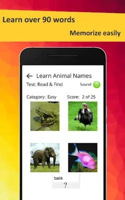 Learn Animals in Turkish android App screenshot 5